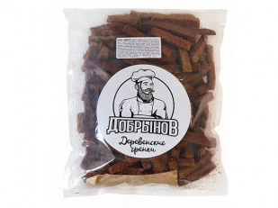 Ведро Ржаные гренки с семгой и сыром: Деревенские гренки с аджикой