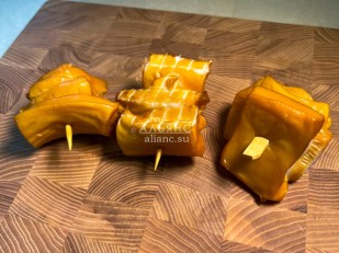 Рыба холодного копчения: Шашлычок из кальмара х/к