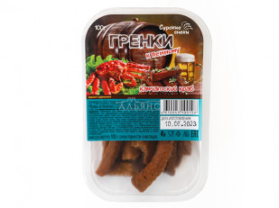 Ресторанные гренки с сыром: Сурские гренки Камчатский краб (100 гр)