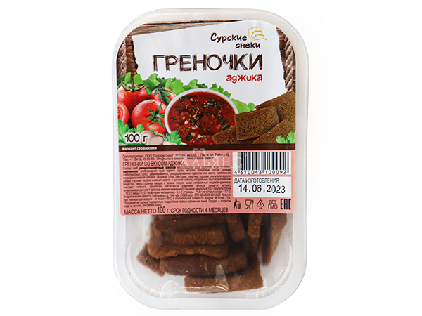 Сурские гренки с Аджикой (100 гр) в Чехове