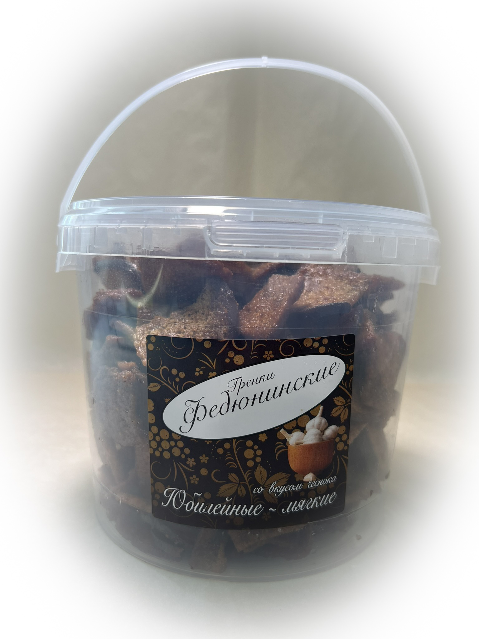 Гренки "ФЕДЮНИНСКИЕ" "Чеснок" (ведро 900 гр.) в Чехове