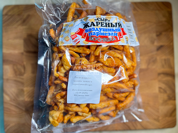 Жареный сыр "ВКУСНЯШКА" со вкусом пармезан (500 гр) в Чехове