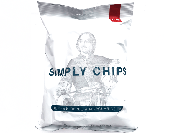 Картофельные чипсы "Simple chips" Морская соль и черный перец 80 гр. в Чехове